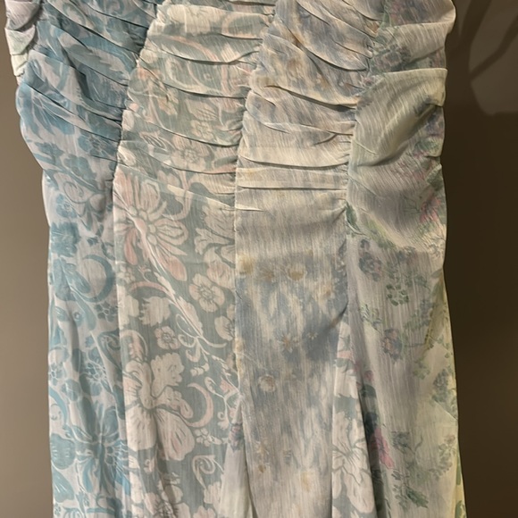 NWOT Free People Gorgeous mixed media ocean combo  heart to heart midi dress. 4 - Picture 7 of 16